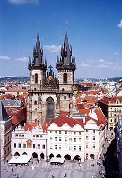 roofs of Praga from the tower named 'staromestska ratusha'